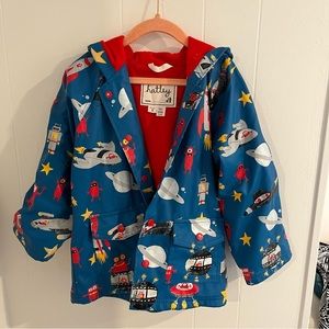 Hatley children’s boys raincoat alien spaceship size 5